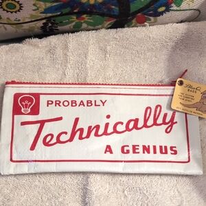 Blue Q Red and White Cosmetic Bag